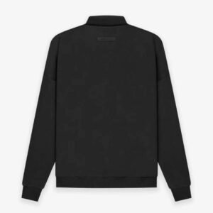 ESSENTIALS Long Sleeve Polo Sweatshirt