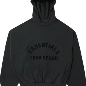 fear of god essentials hoodie-black