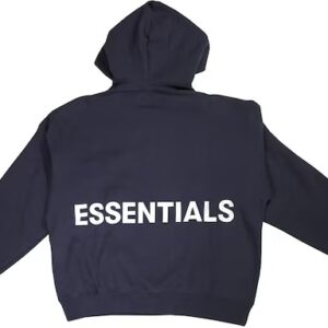 Essentials Graphic Pullover Hoodie – Navy