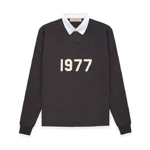 Essential 8th Collection 1977 French Terry Polo Black T-Shirts